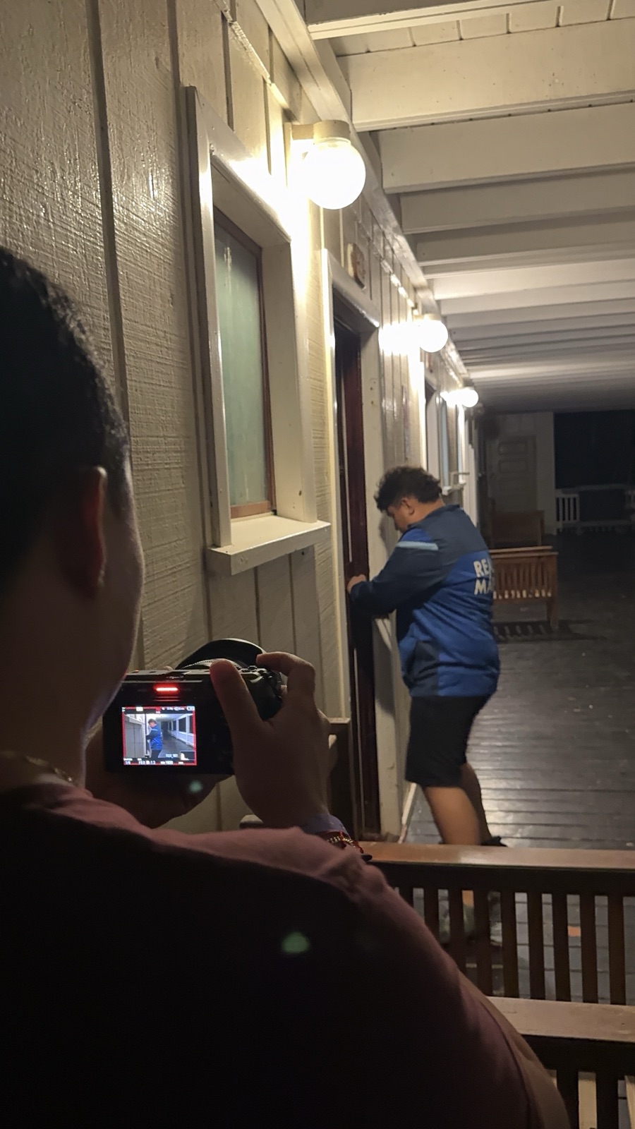 Detrás de cámaras — locación